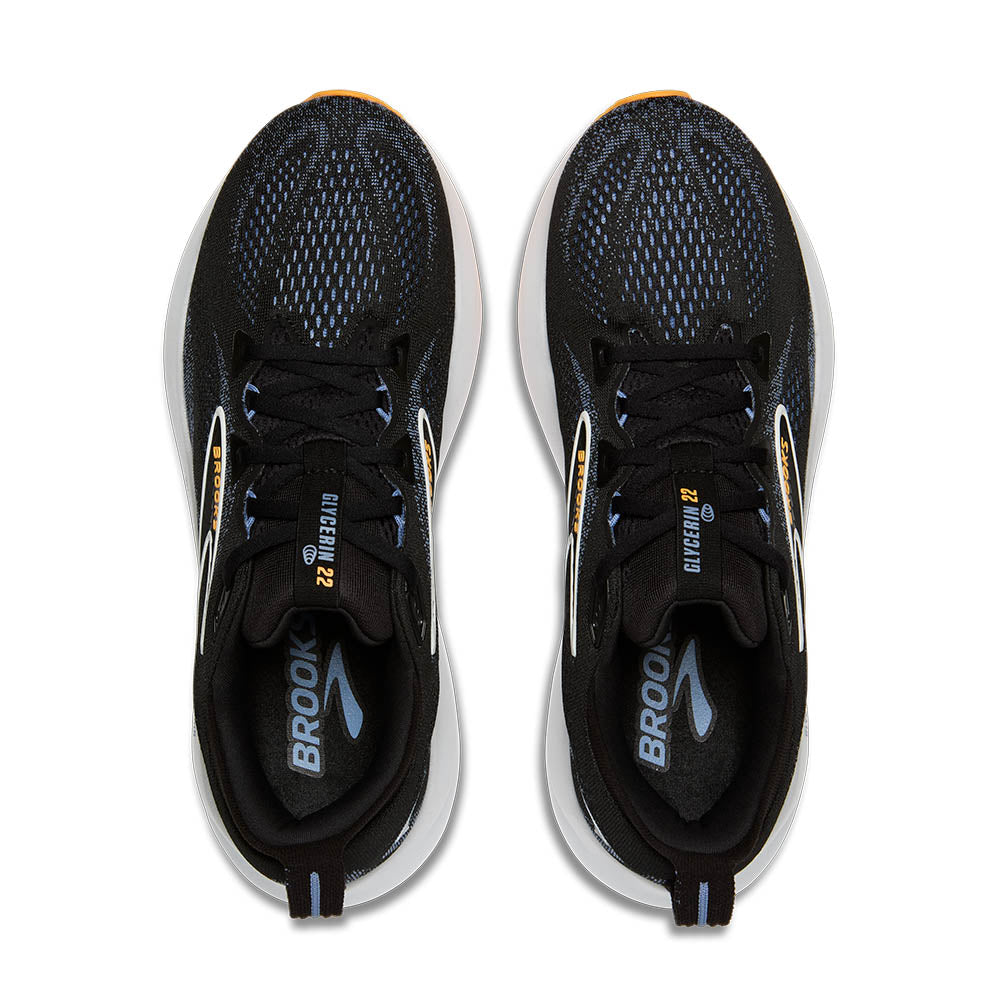 Brooks Glycerin 22 | Black/Country Blue/Orange Pop | Men's High