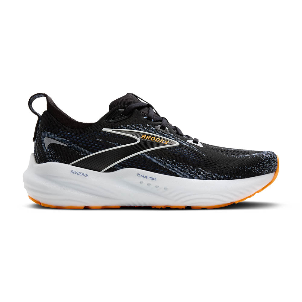 BROOKS Men's Glycerin 22 - Black/Country Blue/Orange Pop - 1104451D013