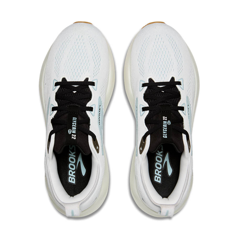 Brooks Glycerin 22 | Bright White/Winter Sky/Black | Men's High