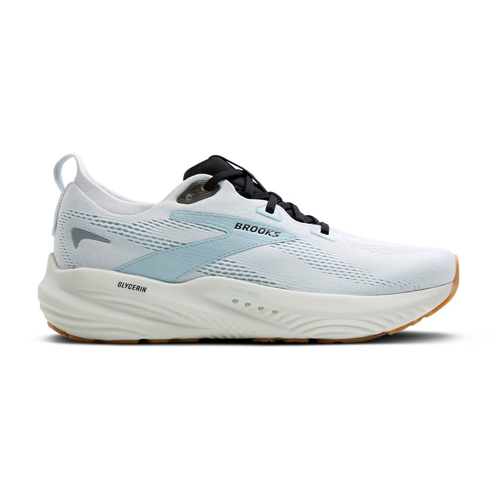 Brooks Glycerin 22 | Bright White/Winter Sky/Black | Men's High