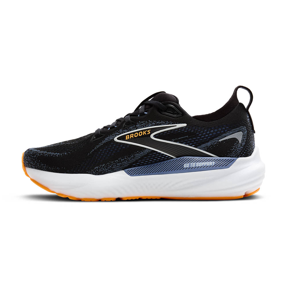 BROOKS Men's Glycerin GTS 22 - Black/Country Blue/Orange - 1104461D013