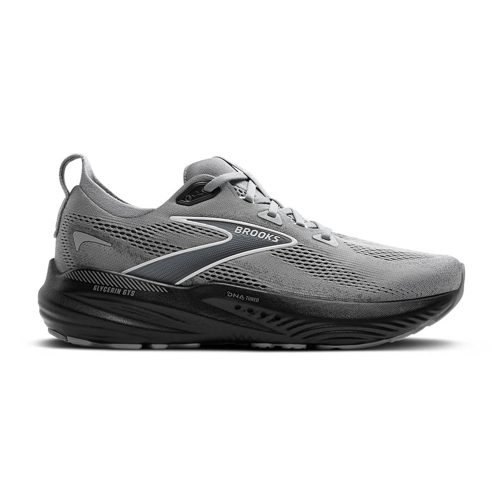 BROOKS Men's Glycerin GTS 22 - Primer Gray/Ebony/Bluewash - 1104461D078