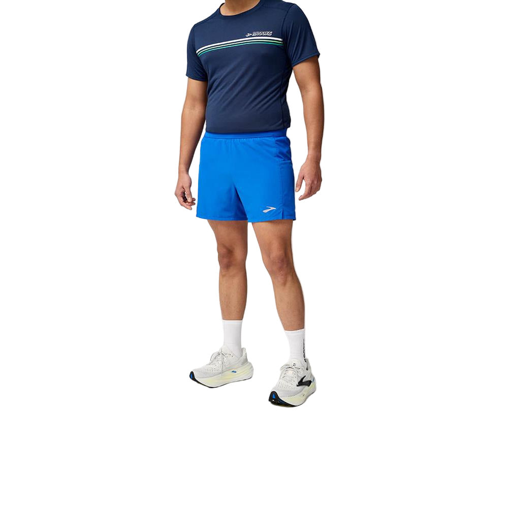BROOKS Men's Journey 5" Short Neo Blue - 211542-448