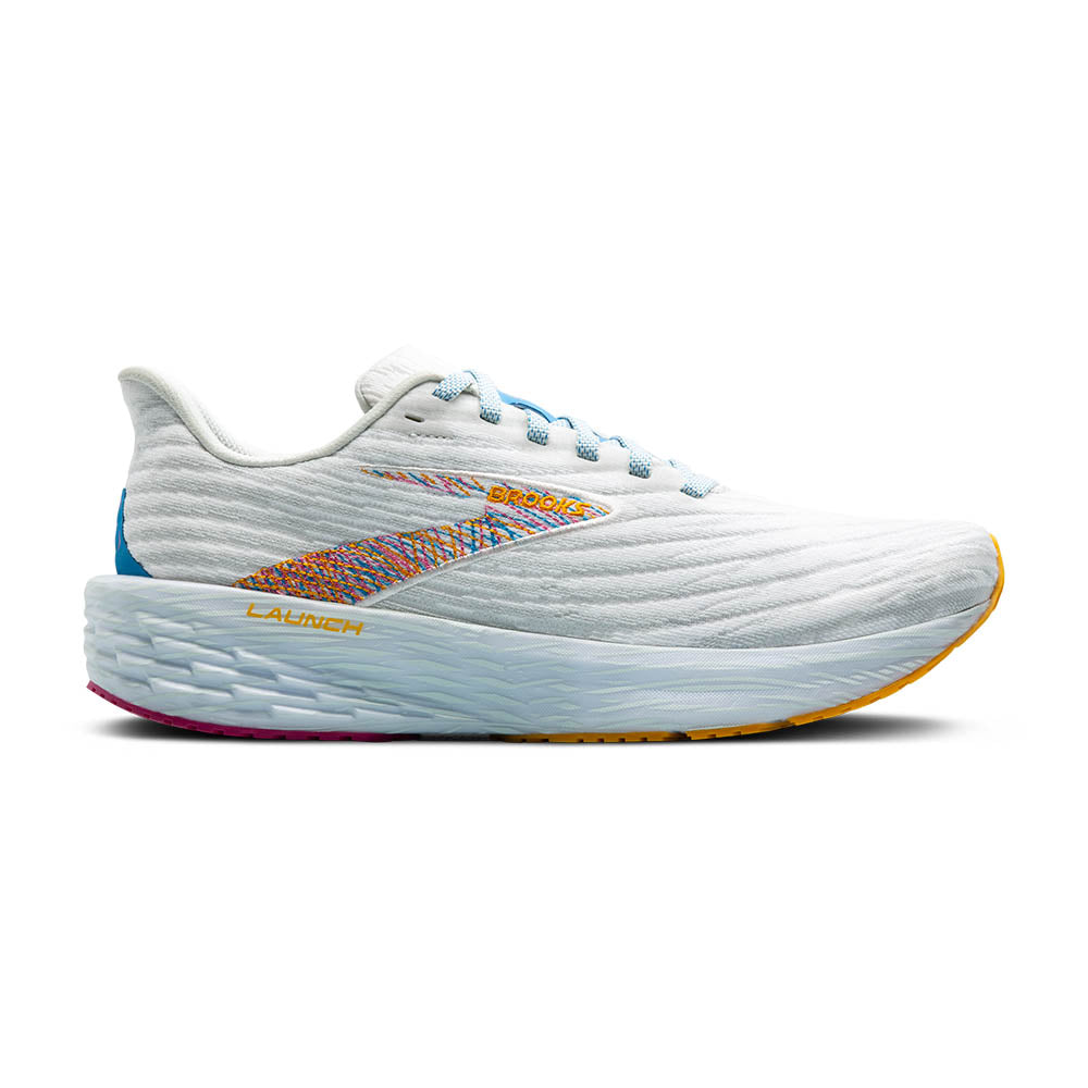 BROOKS Men's Launch 11 - White/Murmur/Blithe - 1104501D143