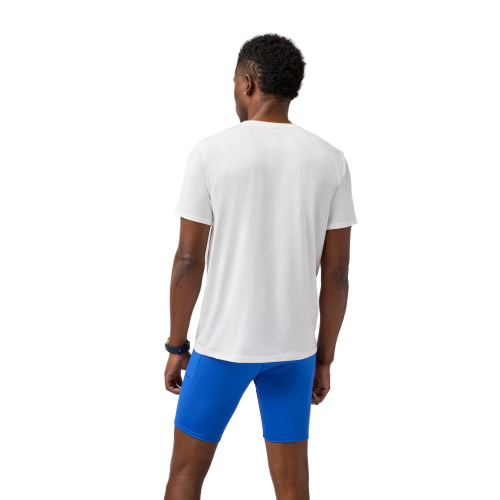 BROOKS Men's Luxe Short Sleeve White - 211498-100