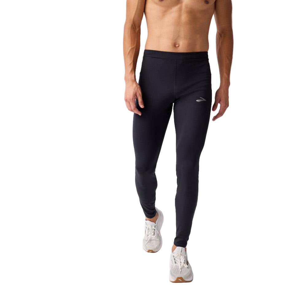 BROOKS Men's Momentum Thermal Tight 2.0 Black/Speed Logo - 211568-021