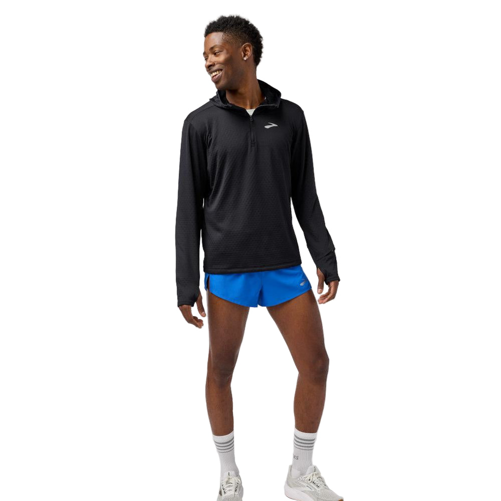 BROOKS Men's Notch Thermal Hoodie 3.0 Black - 211569-001
