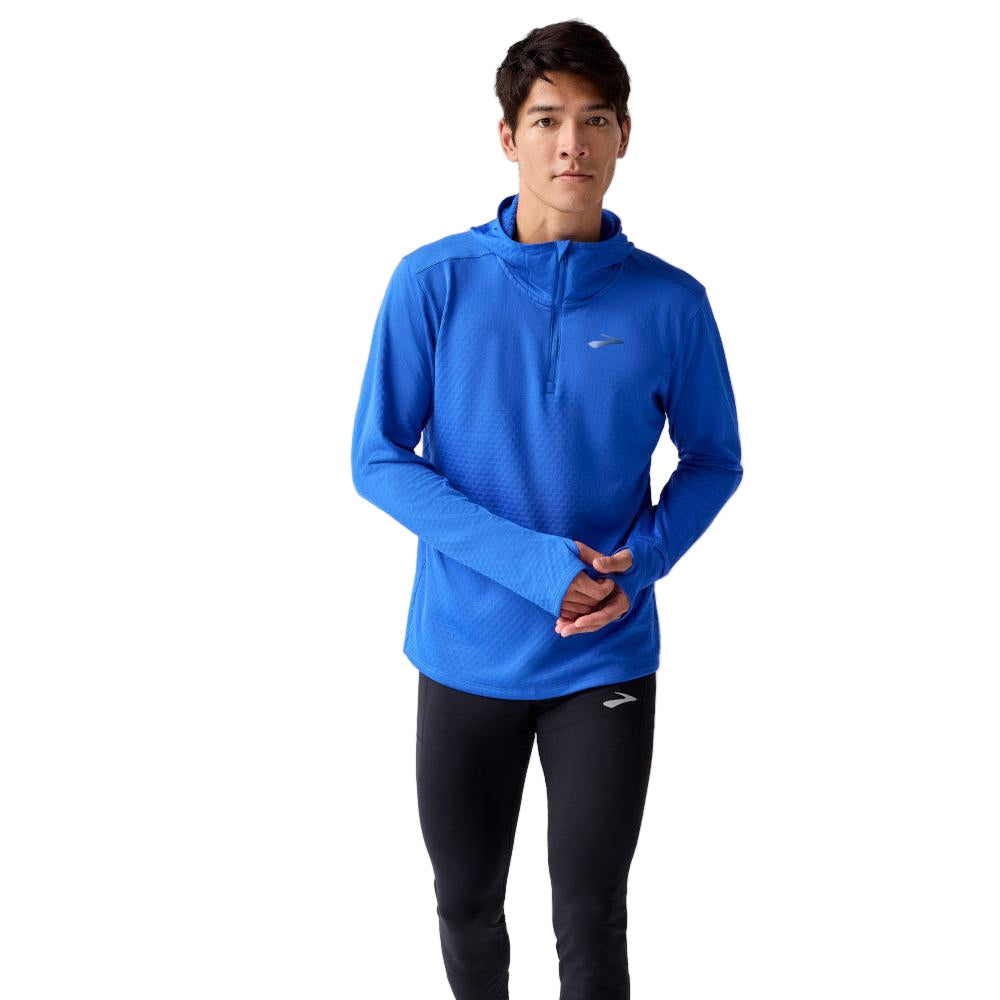 BROOKS Men's Notch Thermal Hoodie 3.0 Neo Blue - 211569-448