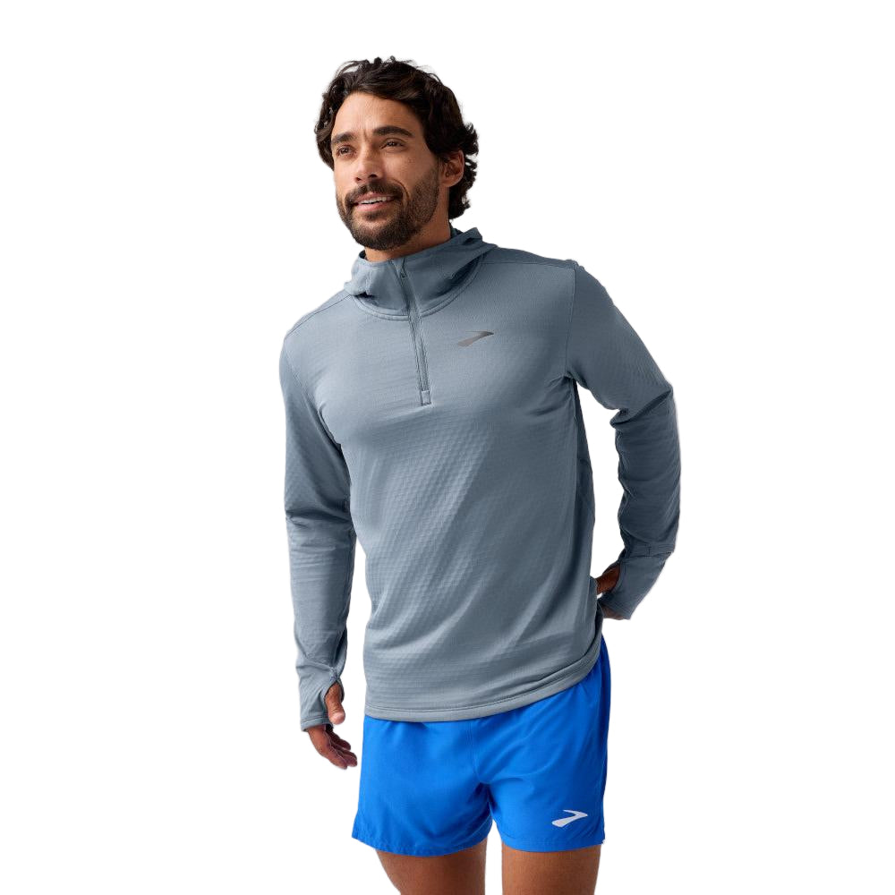 BROOKS Men's Notch Thermal Hoodie 3.0 Storm - 211569-097