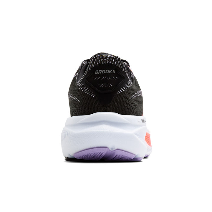 Brooks Ghost 17 | Black/Purple/Coral | Women's Running and Walking