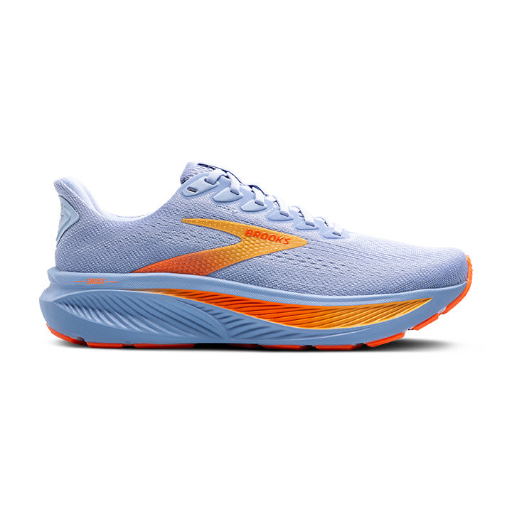 BROOKS W Ghost 17 - Blue Heron/White/Orange - 1204311B443