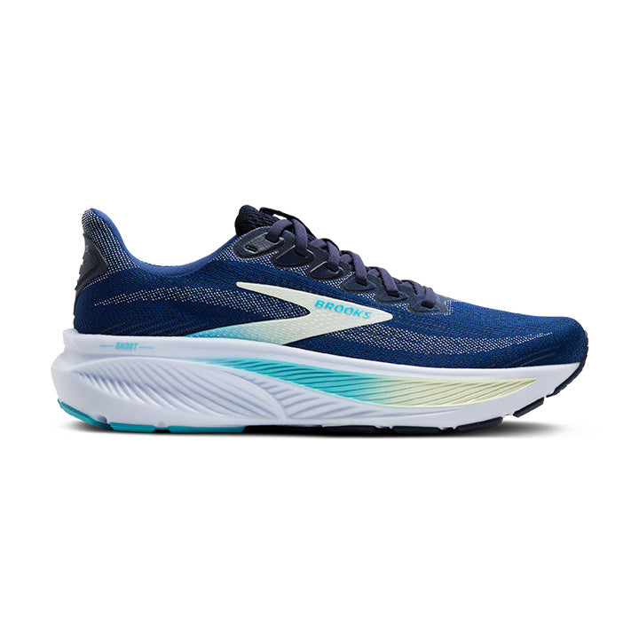 BROOKS W Ghost 17 - Navy/Green/Turquoise - 1204311B458