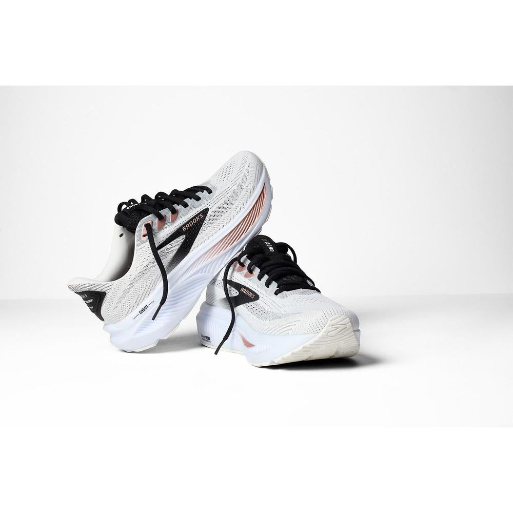 Brooks Ghost 17 | White/Black/Rose Gold | Women display picture 2