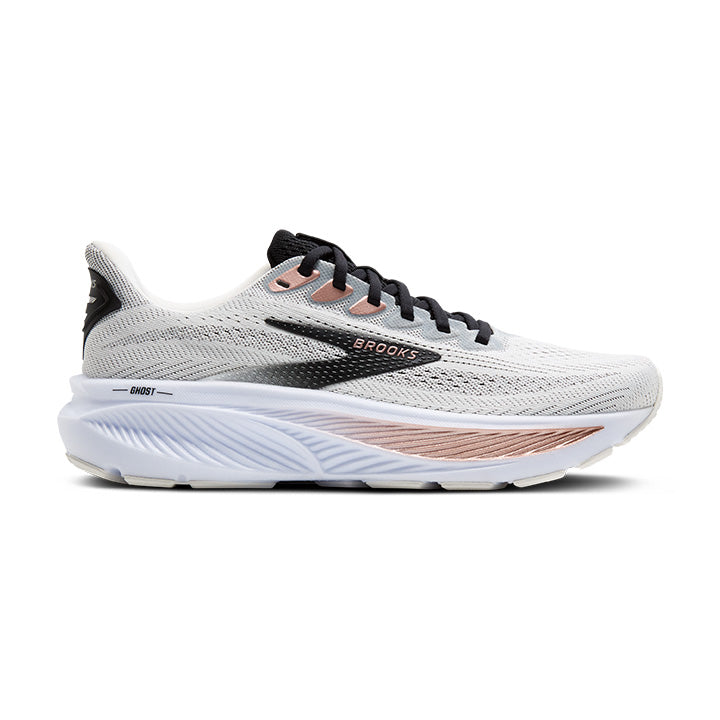 Brooks Ghost 17 White/Black/Rose Gold Women's Running and