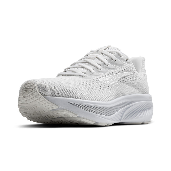 Brooks Ghost 17 | White/White/Grey | Women's Running and Walking