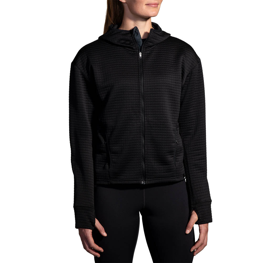 BROOKS Women's Activate Midweight Hoodie Black - 221684-001
