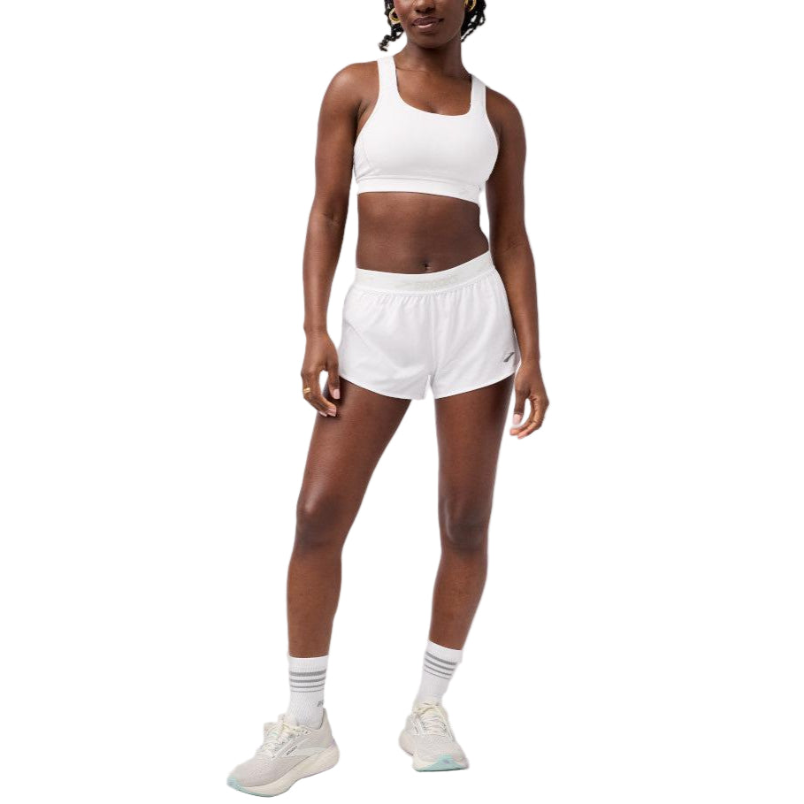 BROOKS Women's Breakaway 2.5" Short White - 221709-100