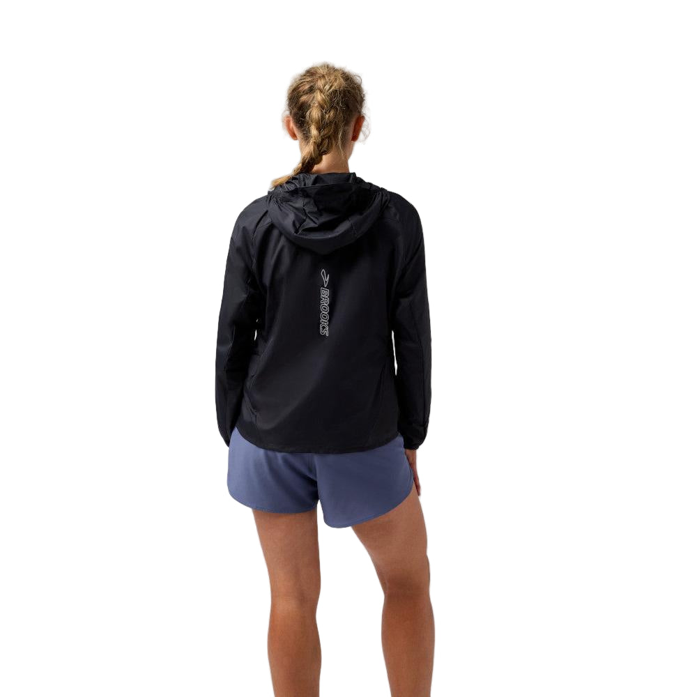 BROOKS Women's Canopy Packable Jacket Black - 221732-052