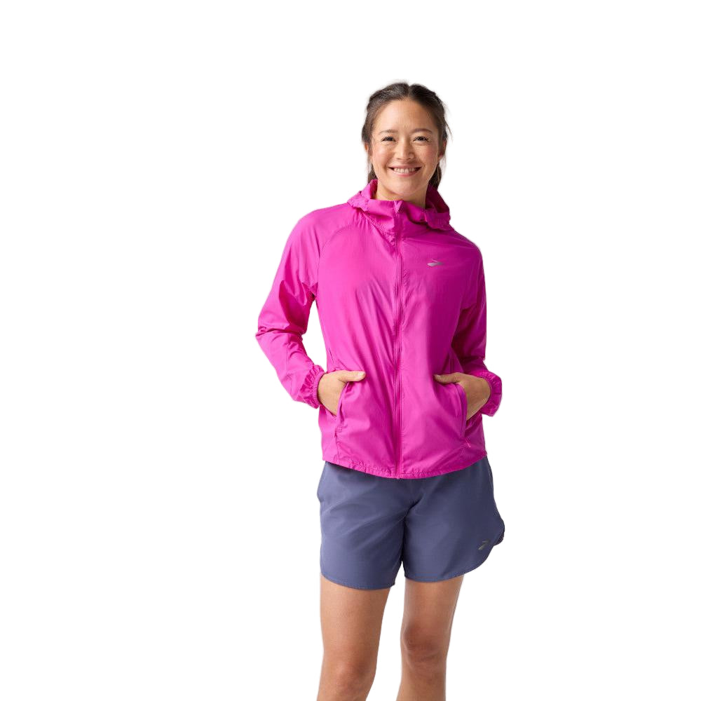 BROOKS Women's Canopy Packable Jacket Magenta - 221732-588