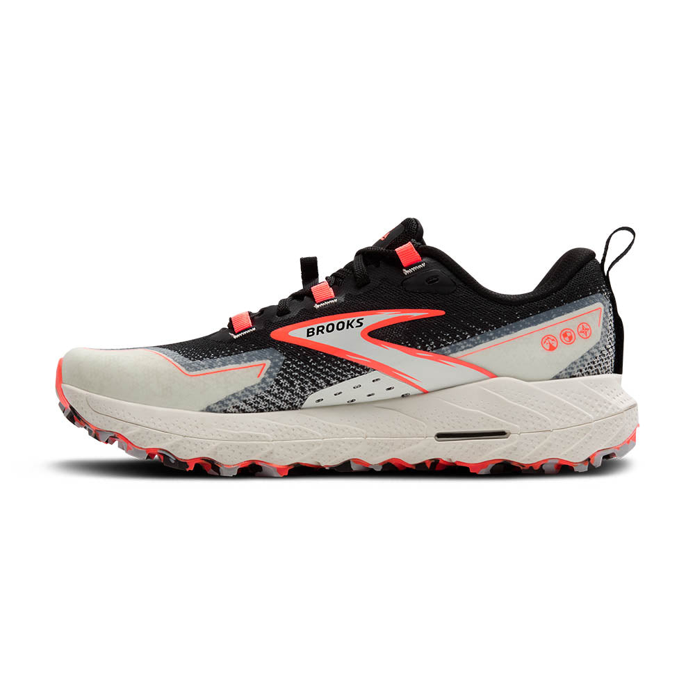 Size 11.5-Brooks Cascadia 18 white/orange/black Brooks Cascadia 18 Medium Trainers | Deporvillage main image 2