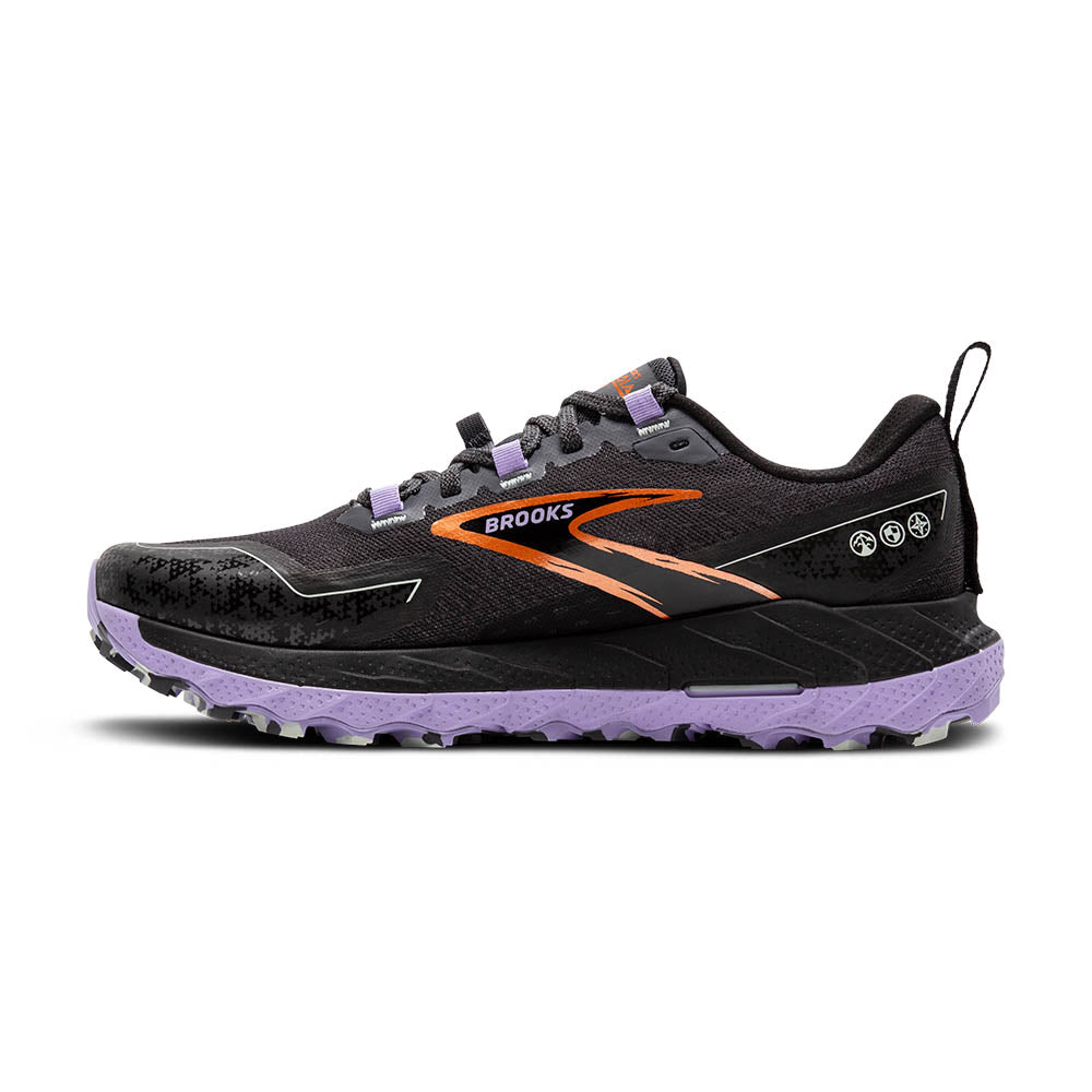 BROOKS Women's Cascadia 18 Ebony/Sweet Lavender/Copper - 1204161B048