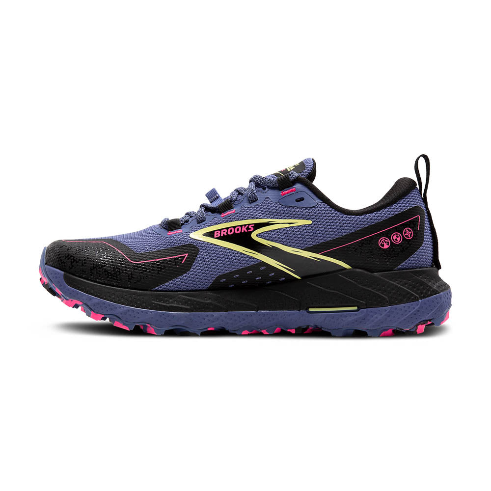 BROOKS Women's Cascadia 18 GTX Grey Blue/Black/Pink - 1204151B464