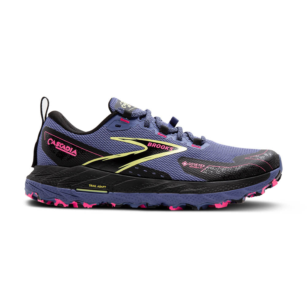 BROOKS Women's Cascadia 18 GTX Grey Blue/Black/Pink - 1204151B464