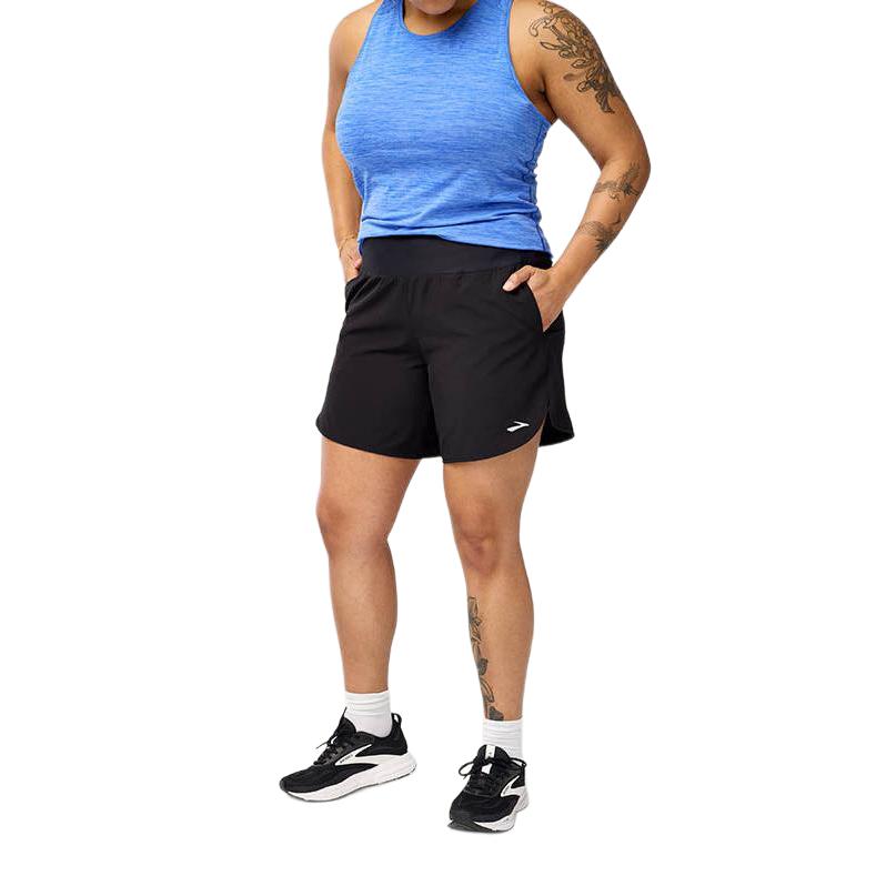 BROOKS Women's Chaser 7" Short 2.0 Black - 221708-001