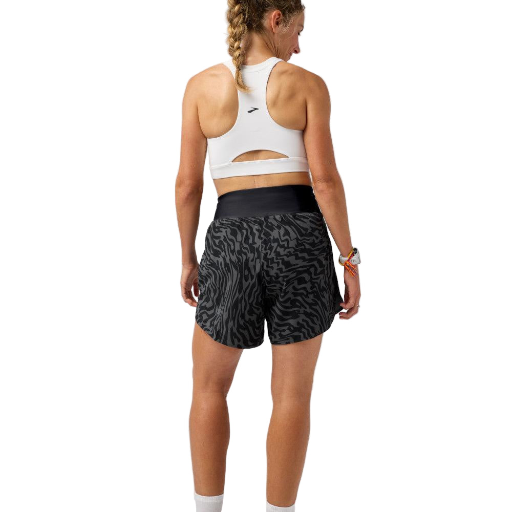 BROOKS Women's Chaser 7" Short 2.0 Obsidian Speedscape - 221708-073