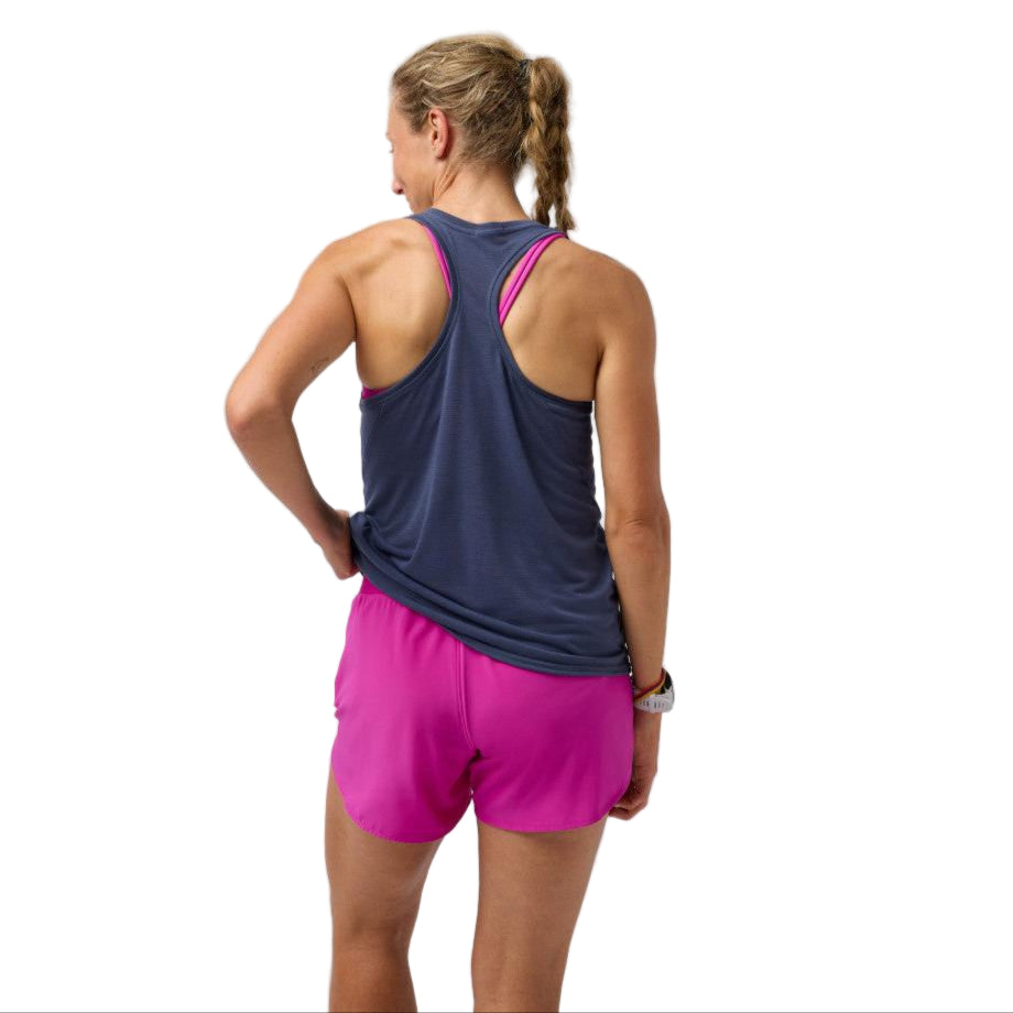 BROOKS Women's Distance Tank 3.0 Htr Nightshadow/Run Good - 221670-470