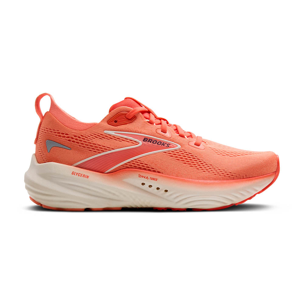 BROOKS Women's Glycerin 22 - Desert Flower/Hot Coral/Milk - 1204341B625
