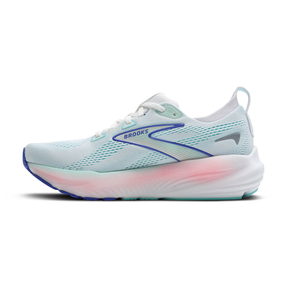 BROOKS Women's Glycerin 22 - White/Limpet Shell/Amparo Blue - 1204341B110