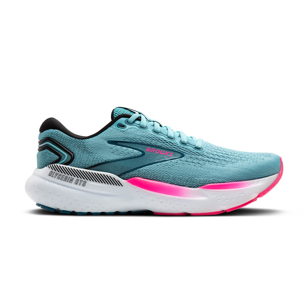 BROOKS Women's Glycerin GTS 21 Moroccan Blue/Aqua/Pink - 1204091B497