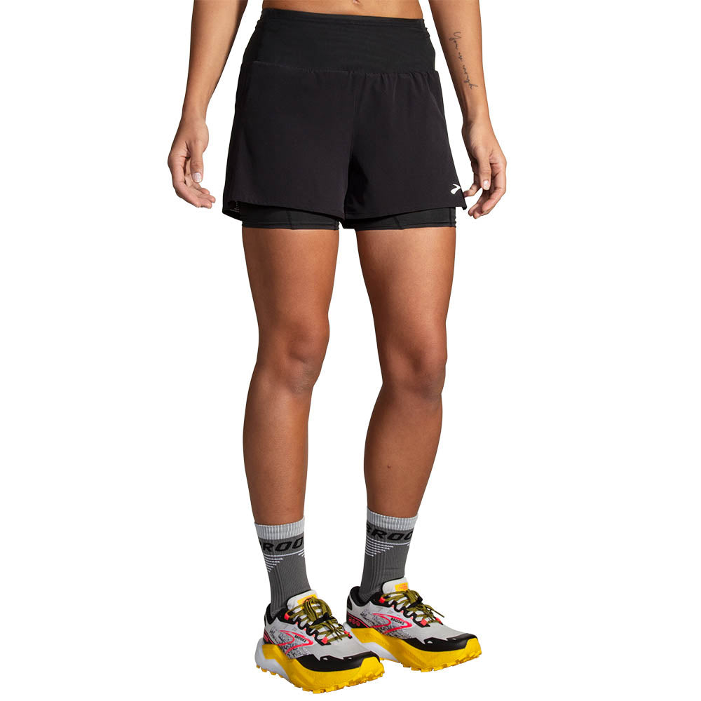 BROOKS Women's High Point 3" 2-in-1 Short 2.0 Black - 221656-001