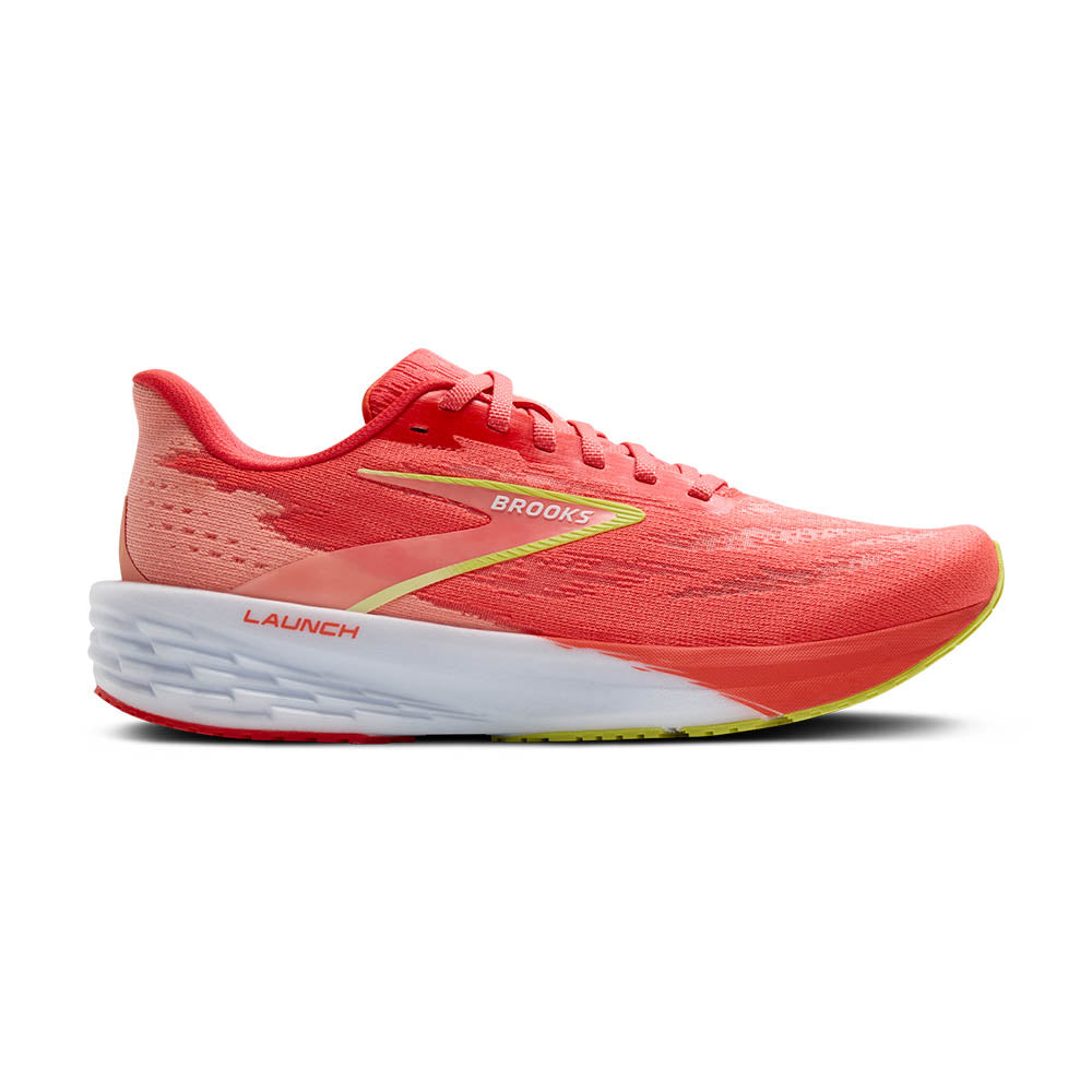 BROOKS Women's Launch 11 - Coral/Primrose/White - 1204391B603
