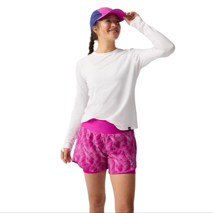 BROOKS Women's Luxe Long Sleeve White - 221683-100