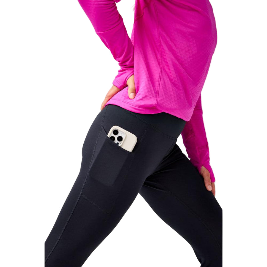 BROOKS Women's Momentum Thermal Tight 2.0 Black/Speed Logo - 221737-021