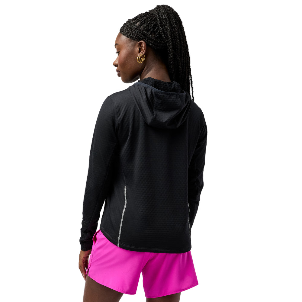 BROOKS Women's Notch Thermal Hoodie 3.0 Black - 221738-001