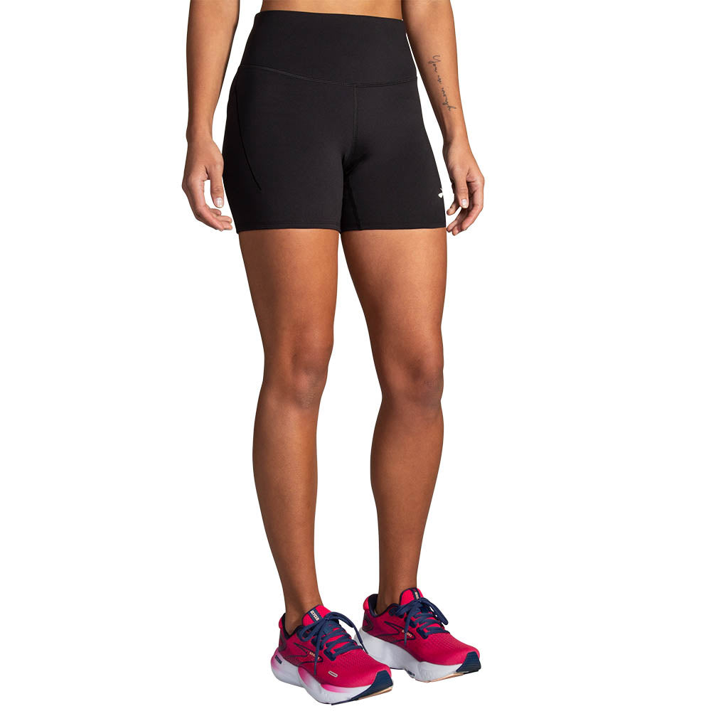 BROOKS Women's Spark 5" Short Tight Black - 221661-001