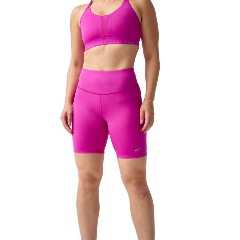 BROOKS Women's Spark 8” Short Tight Magenta - 221662-588