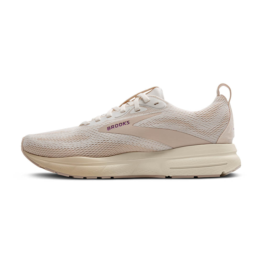 BROOKS Women's Trace 4 - Coconut Milk/Almond/Purple - 1204411B111