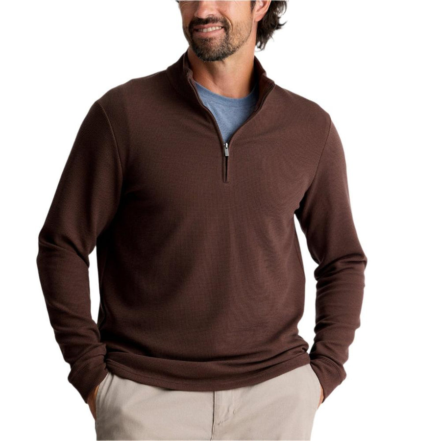 FREE FLY Men's Waffle Quarter Zip - MWQZ-644-S