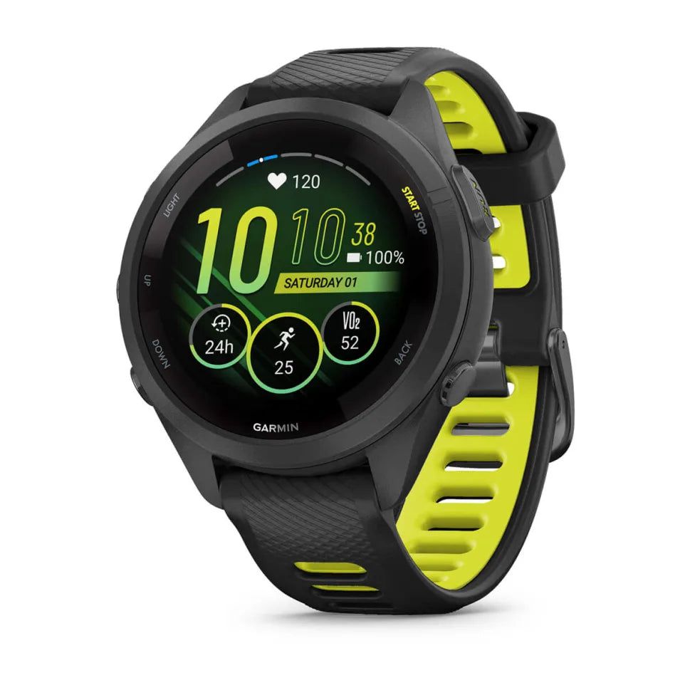 GARMIN Forerunner 265S - Black-Amp Yellow - 010-02810-03