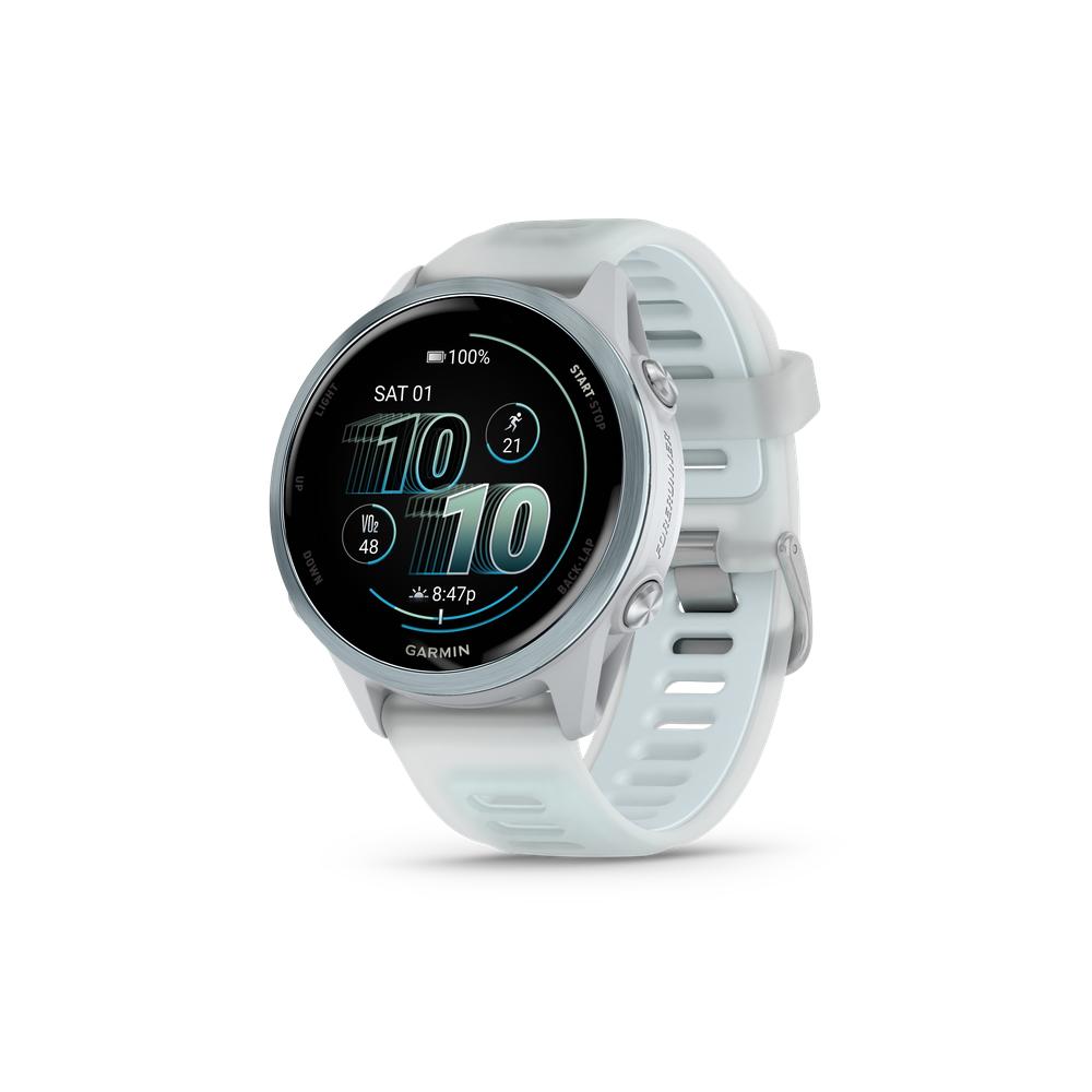 GARMIN Forerunner 570 - Cloud Blue Aluminum w/ Translucent Whitestone/Cloud Blue Band - 010-02970-01