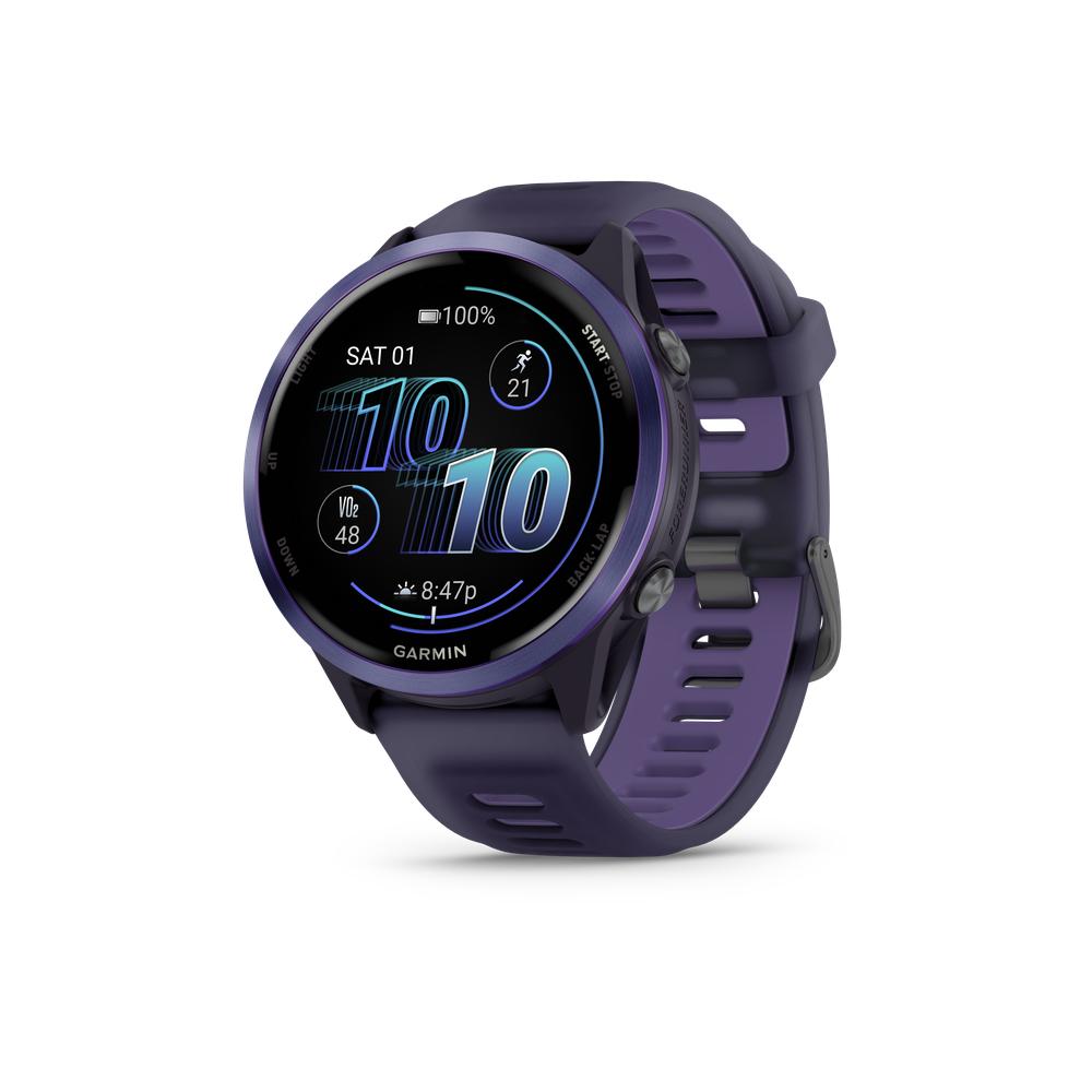 GARMIN Forerunner 570 - Indigo Aluminum w/ Translucent Imperial Purple/Indigo Band - 010-02971-02