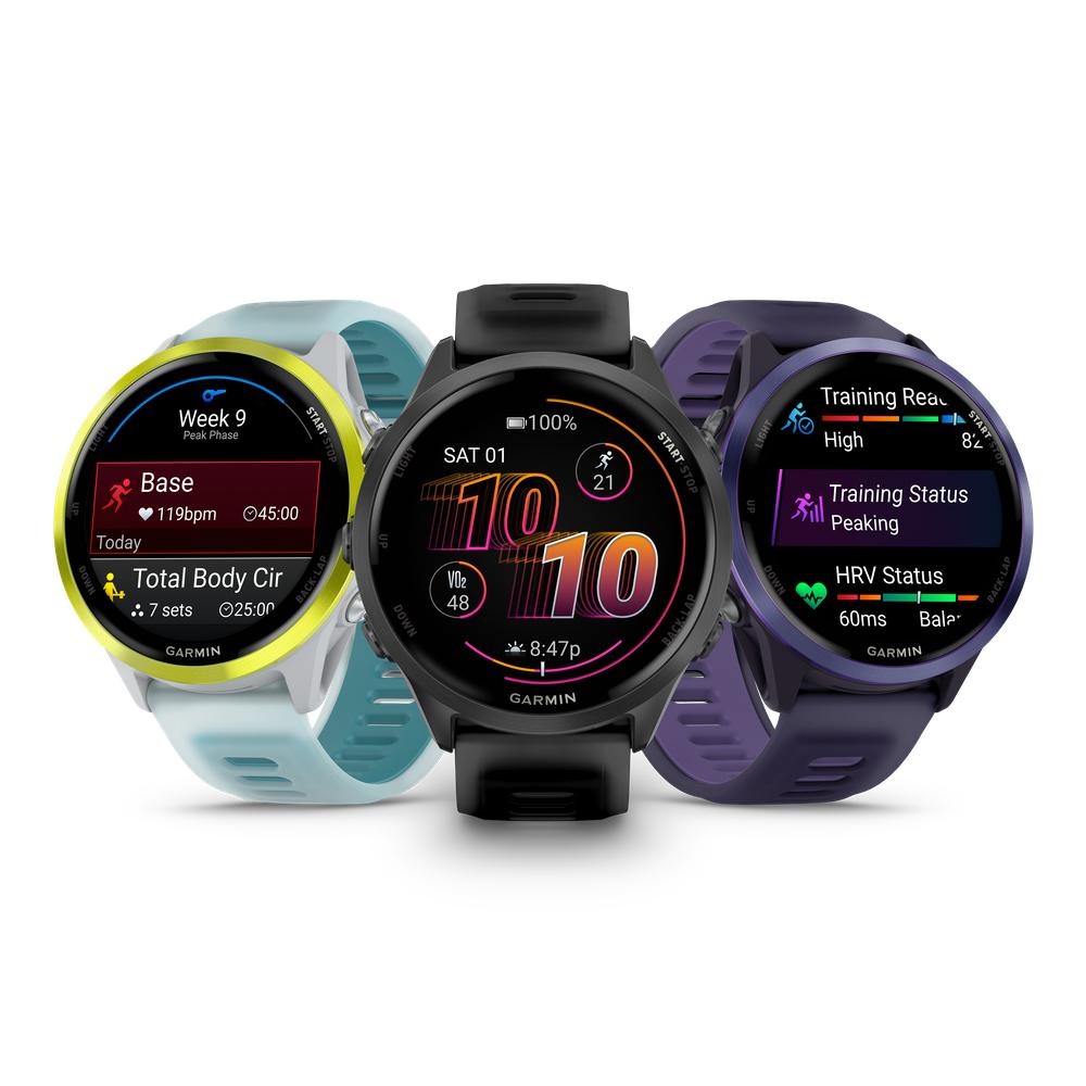 GARMIN Forerunner 570 - Slate Gray Aluminum w/ Translucent Black/Black Band - 010-02971-00