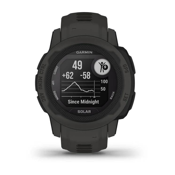 Garmin Instinct 2S Solar | Graphite | Fitness & Running GPS Watch