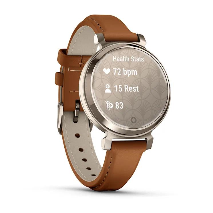 GARMIN Lily 2 Classic - Cream Gold-Tan Leather - 010-02839-02