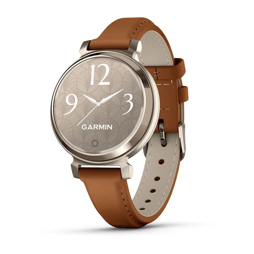 GARMIN Lily 2 Classic - Cream Gold-Tan Leather - 010-02839-02