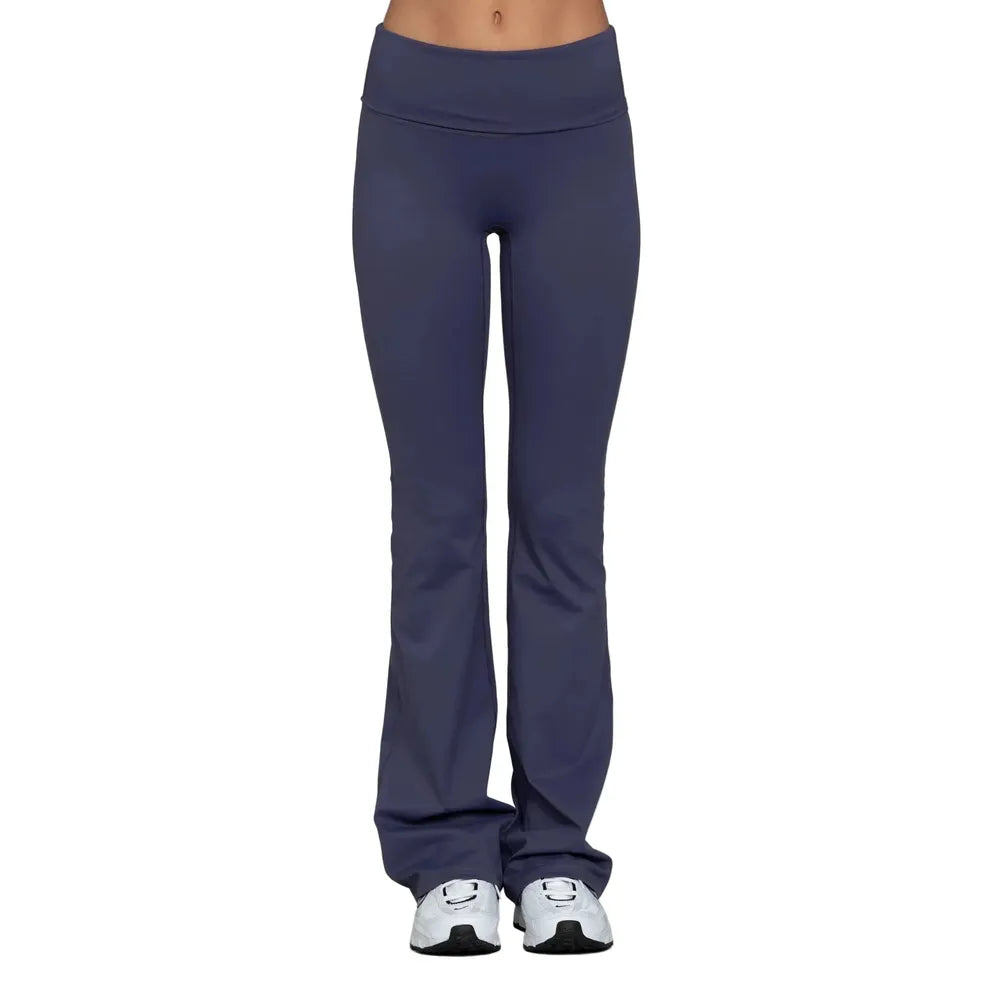 GOLD HINGE W Essential Foldover Flare Pant -, Pale Indigo - 2409KR2847